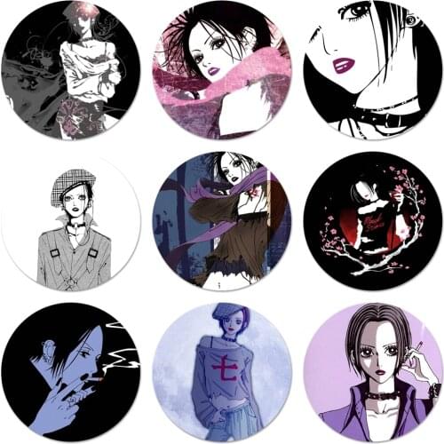 Anime Nana Osaki Icons Pins Badge Decoration Brooches Metal Badges For Clothes Backpack Decoration