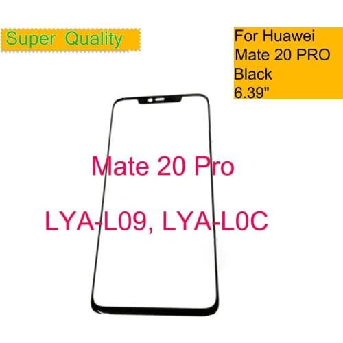 10Pcs/lot For Huawei Mate 20 Pro LYA-L09 LYA-L0C Touch Screen Touch Panel Front Outer Glass Mate 20 PRO LCD Glass Lens