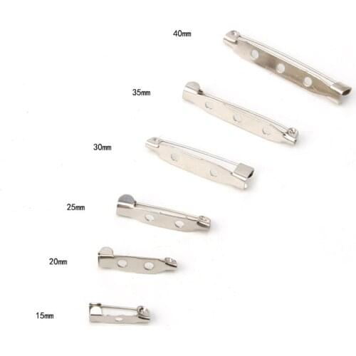 50PCS Brooch Clip Base Pins Accessories Jewelry Decorative Ally 15 To 40mm