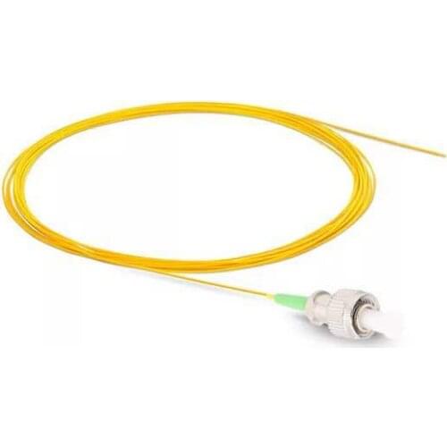 50PCS FC APC Single mode fiber optic Pigtail 1M 9/125 Single Mode Optical fiber pigtail 0.9mm PVC Jacket