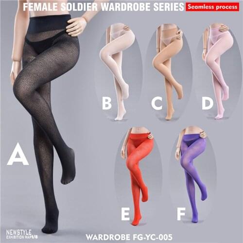 6 Colors 1/6 FG-YC-005 Female Soldier Figure Accessory Wardrobe Series Seamless Pantyhose Clothes Model for 12'' Action Figure