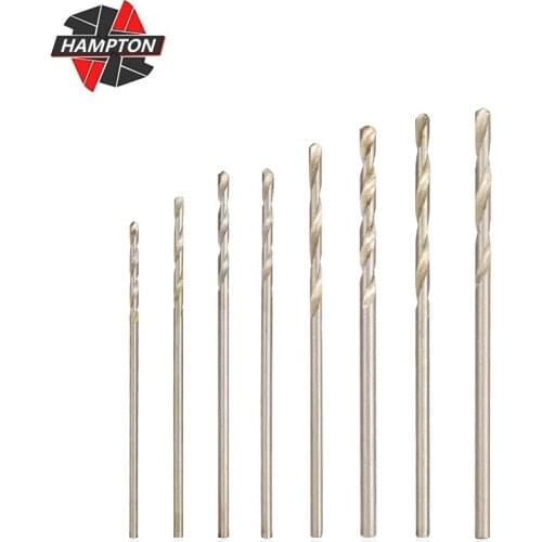 8pcs Twist Drill Bit Set 0.8-1.5mm Hole Cutter Drill Bits For Electric Grinding Drills HSS Mini Drill Bit Set