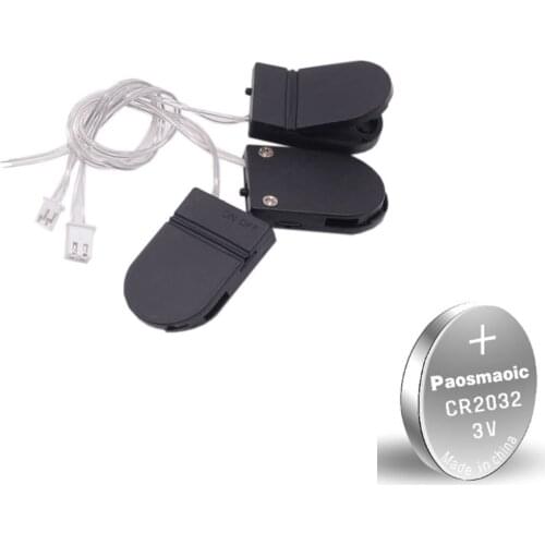 3V button button battery box 2032 battery holder CR2032/CR2025 shell with cover with switch with wire PH2.0/XH2.54 plug terminal