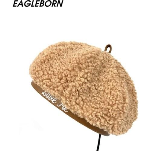 New Wool Loop Beret Woman Autumn Winter Fashion British Retro Bud Painter Hat Trend Hat Audrey Hepburn Celebrity Hat Luxury Hats