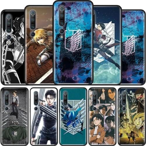 Attack On Titan Levi Ackerman Phone Case for Xiaomi Mi Poco X3 NFC M3 F1 10T 9T Pro Note 10 A2 8 Lite 5G 11 CC9 9 11 10S Cover