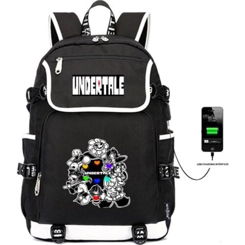 Undertale Sans Skull Designer Bookbag 15.6 inch laptop backpack for Women Men School Bag Female Male Travel Mochila