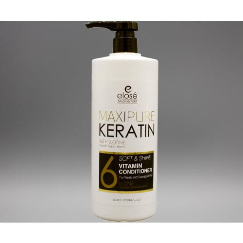 Elose Hair Cream Salon Expert Maxipure Keratin with Biotine Soft Shine Vitamin Conditioner 1000 ML