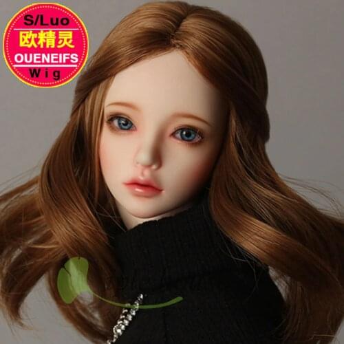 Fairyland High - temperature silk long hair shinee Fid Mari Fashion hai The girl hair curly hair bjd wig doll accessories L03C