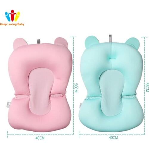 Newborn Baby Bathing Mat Baby Bathtub Shower Cushion Non-Slip Security Soft Baby Bath mat Newborn Seat