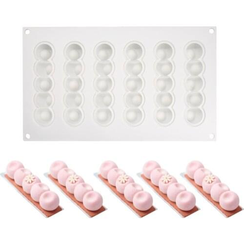 Cute Scoop Mousse Cake Silicone Mold Ice Cream Mold DIY Baking Kit French Dessert Mold for Wholesale Drop Shipping