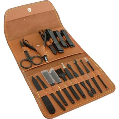 16 Pieces Bag Manicure & Pedicure Set Stainless Steel I pedicure kit I manicure kit
