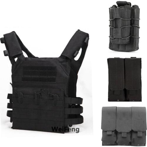 Hunting JPC Vest Molle Body Armor Plate Carrier Vest with Magazine Pouches Paintball Airsoft Vest Adjustable Waistcoat Equipment