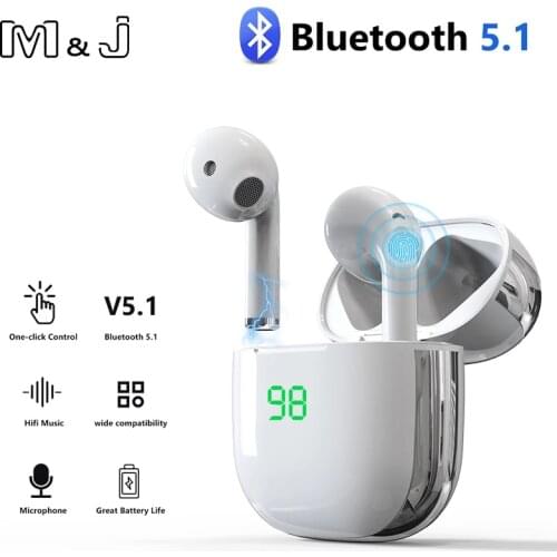 Original M&J K6 wireless headphones TWS Bluetooth V5.1 Earphones Touch Control Sport Headset Stereo Earbuds For Phone Android