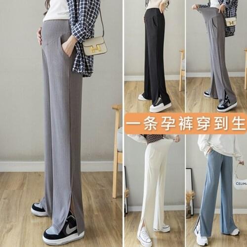 Autumn pregnant women Chenille corduroy wide-leg pants sweatpants new slimming harem pants leggings