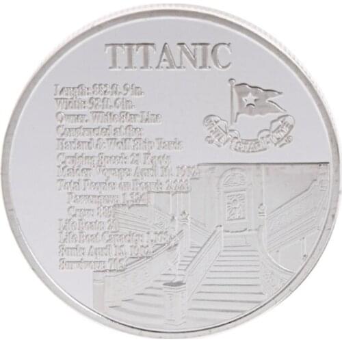 Commemorative Coin Titanic Ship Incident Collection Arts Gifts BTC Bitcoin Alloy