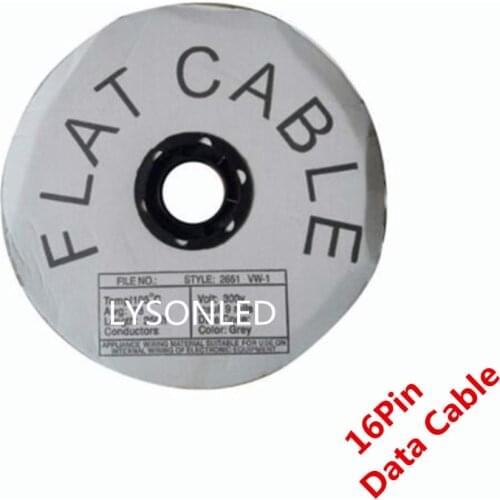 75meter/Roll 16Pin Pure Copper Flat Ribbon Data Cables for Indoor Led Video Wall Signal Connection