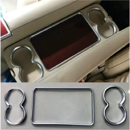 Car Console Seat Armrest Frame Water Cup Bottle Holder Organize Cover Trim For Toyota Alphard 2015-2019