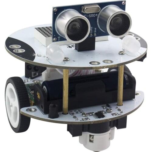 Programmable Smart Robot Car Kit for Arduinoo STEM Toy Scratch 3.0 with Ultrasonic Sensor, Line Tracking Sensor, Bluetooth IR