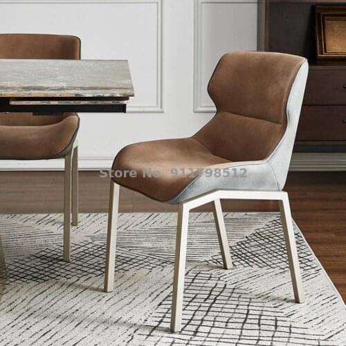 Nordic dining chair designer high-end technology cloth chair simple chair light luxury study makeup chair home desk chair