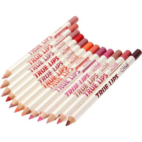 6Pcs/set Waterproof Pencil Lipstick Matte Lip Liner Lasting Multifunct LipLiner National Makeup Comestics Tools Easy To Wear
