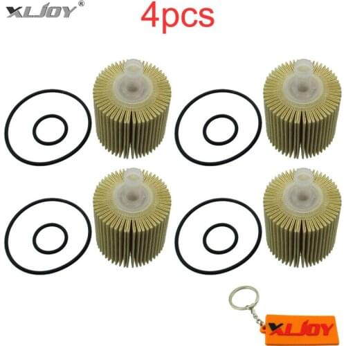 XLJOY 4pcs Oil Filter For Lexus IS250 IS350 GS300 GS350 GX460 2006-2015 IS250 IS350 2WD 04152-YZZA3
