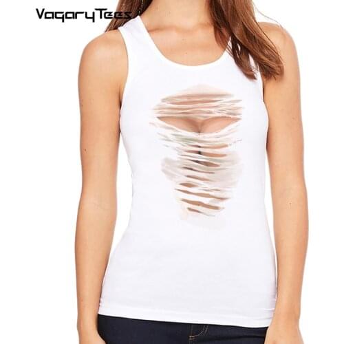 VagaryTees Women Heart cuts Harajuku vest Sexy cuts Breast Neckline Boobs Tits Sexy tank top new Big Boobs Sexy Model Bra heart
