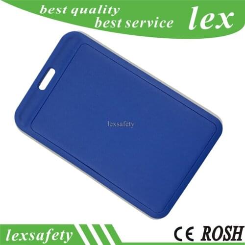 100pcs/lot Name Card Holders Business Work Card ID Badge Holder Hot Vertical plastic ID card Case,rfid plastic id card holder