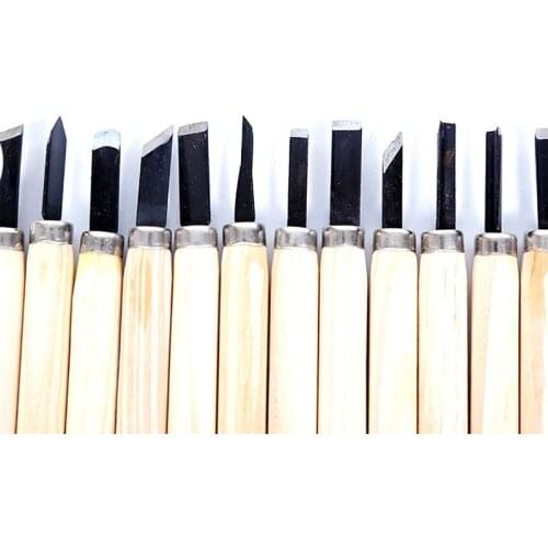 12pcs/10pcs/6pcs Professional Wood Carving Chisel Knife Hand Tool Set For Basic Detailed Carving Woodworkers Gouges