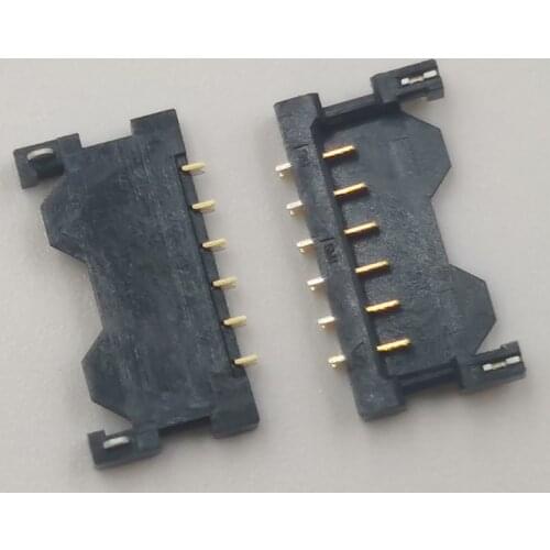 2Pcs Battery Flex Clip Contact Holder FPC Connector For Samsung Galaxy Pro Note 10.1 P600 P601 P605 T520 T521 T525 On Board 6pin