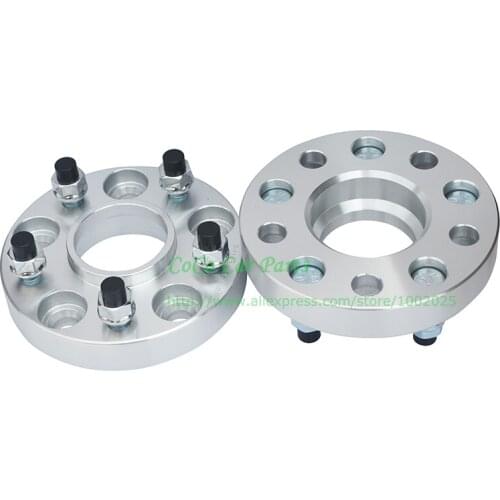 2pcs/lot) 25mm Thick|PCD 5x100 to 5x100 |CB 57.1 MM | 14x1.5 | Car Wheel Spacer For Volkswagen