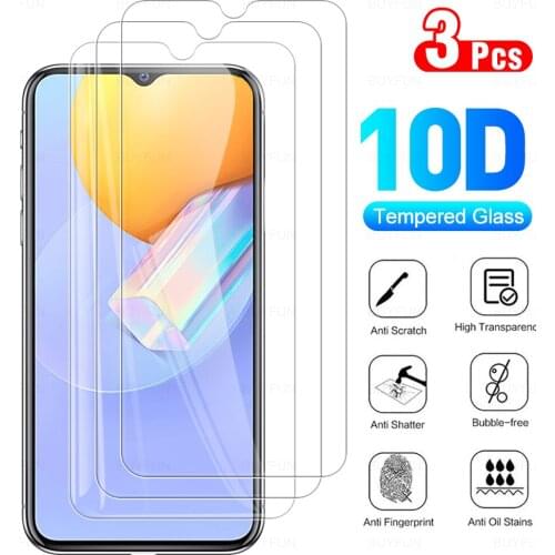 3Pcs Protective Tempered Glass Cover For Vivo Y31 Glas Full Cover Screen Protector For Vivo Y 31 V2036 6.58“ Protection Film