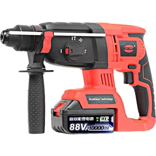 4 funciton In 1 88VF Electric Impact Drill Rotary Hammer Brushless Motor Cordless Electric screwdriver+Electric hammer&Drill