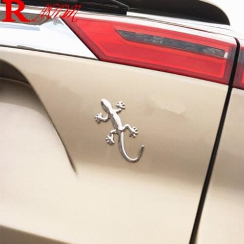 Car styling 3D Metal Gecko Lizard Stickers For Chevrolet Cruze Aveo Lacetti Captiva Cruze Niva Spark Orlando Epica Sail