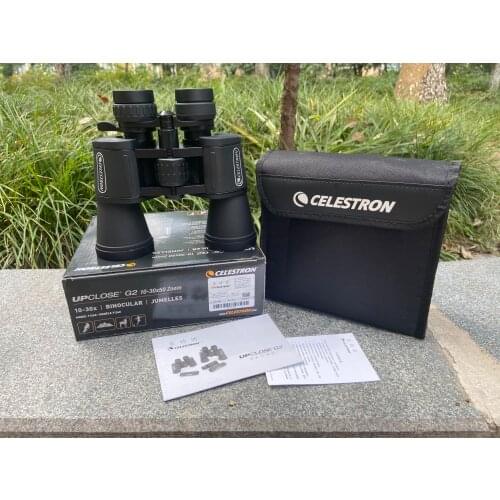 Celestron UpClose G2 10-30 X 50MM Roof Prism Series Wide-Angle Porro Zoom Binoculars Telescope for Bird Watching wildlife