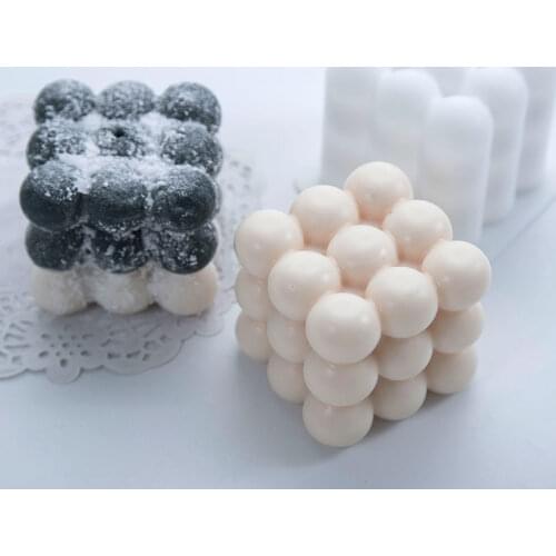 DIY Soap Mould Aromatherapy Plaster Candle 3d Silicone Mold Hand-made Soy Candles Aroma Wax Soap Molds for Home Wedding Deco