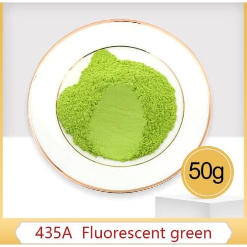 Fluorescent Green Pearl Powder Pigment Acrylic Paint in Art Craft Automotive Paint Soap Eye Shadow N