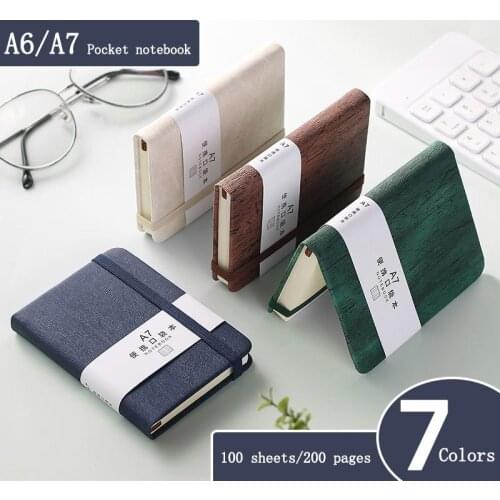 A6/A7 Pocket Notebook Portable diary Notepad Journals notebook agenda 2021 2022 planner записная книжка office school supplies