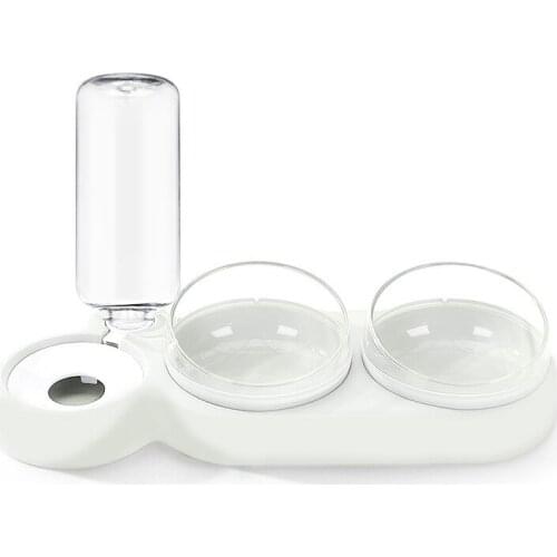 Cat Bowl Automatic Water Feeder Canned and dry food Dual Purpose Three Bowl Dog Bowl All In 1 Pet Products water bowl 2021 NEW