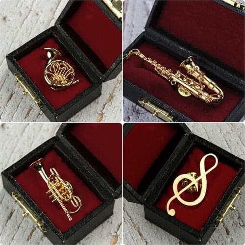 Doll House Many Type Mini Emulation Western Musical Instrument Model Places A Piece To Take Brooch Button