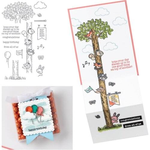 Tree Metal Cutting Dies and Stamps for DIY Scrapbooking Album Paper Cards Decorative Crafts Embossing Die Cuts