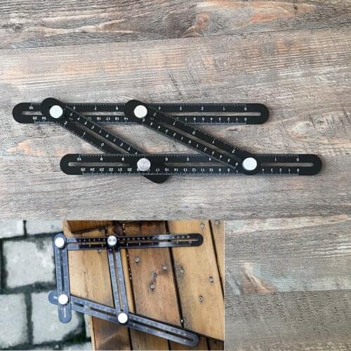 Aluminum alloy folding rule Woodworking multifunctional ruler