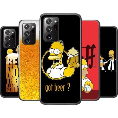 Cartoon Beer Glass For Samsung Galaxy A01 A11 A12 A21 A21S A31 A41 A42 A51 A71 A32 A52 A72 A02S UW Phone Case