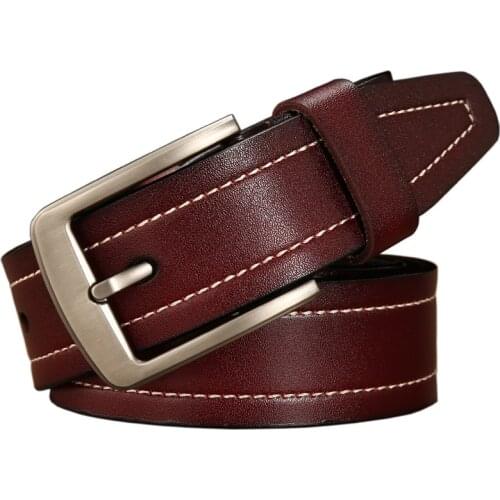 Peikong belt male leather belt men male genuine leather strap luxury pin buckle belts for men belt Cummerbunds ceinture homme