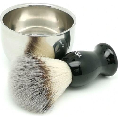 TEYO Shaving Set Include Synthetic Shaving Brush Bowl Perfect for Wet Shave Soap Safety Razor Beard Brush