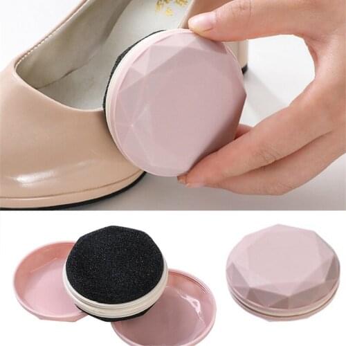 New Shoes Brush Portable Double-layer Shoe Polish & Oiling Shoe Brush 1Pcs Shoes Brush Cleaner Leather Polishing Cleaning Liquid
