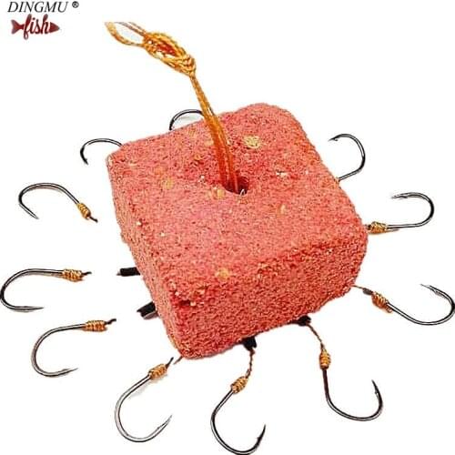 NEW! 2Pcs/lot Fishhooks For Fishing Flap Explosion String Hook Prevent Winding Lines Pesca With Hose 8-12 Carbon Steel Hooks