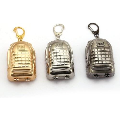 Playerunknowns Battlegrounds Keychain Big Metal Level 3 Bag Pendant PUBG Key Chian Ring Holder Porte Clef Can Open Souvenir