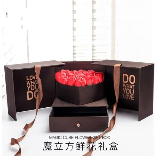 Gift box Flower boxes decorative Hold Drawer Great Valentines Day Girlfriends Wife Birthday Surprise flower paper Gift Boxes