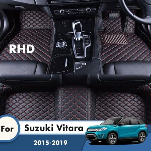 RHD Carpets Rugs For Suzuki Vitara Escudo LY 2019 2018 2017 2016 2015 Leather Car Floor Mats Custom Auto Accessories Interior