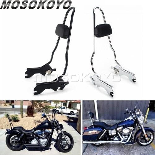 Detachable Sissy Bar Rear Passenger Backrest Pad For Harley Softail Deluxe Heritage Classic Street Bob FXBB FLSL FXST FLHC 18-up